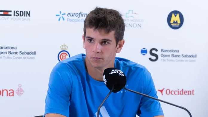 Rafael during the press conference.