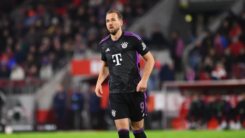 Harry Kane during Bayern Munich's Bundesliga match against FC Köln