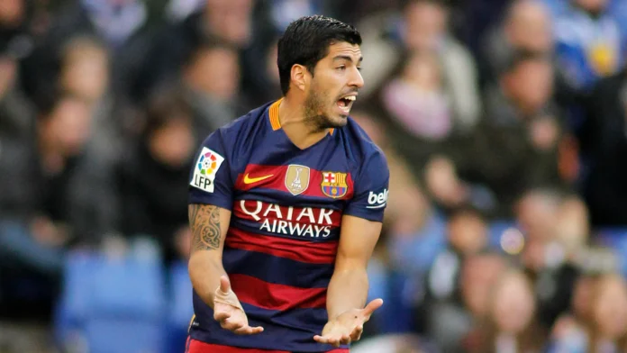 Luis Suarez during a game
