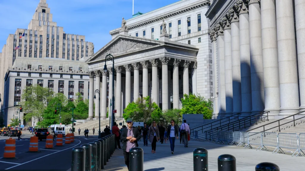 Courthouse building in Manhattan, New York