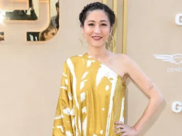 mina kimes arrives at gold houses 2nd annual gold gala