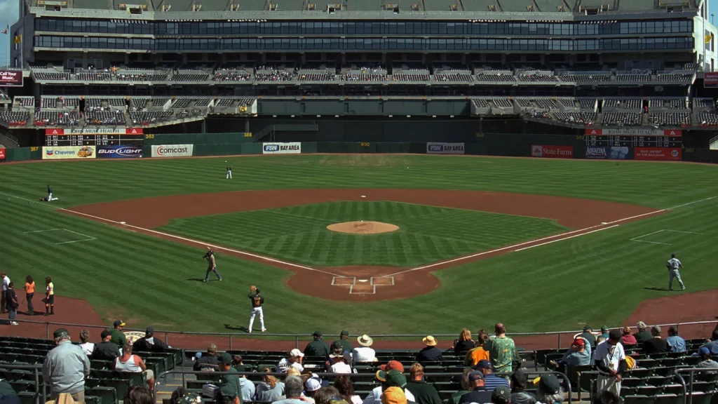 Oakland Coliseum baseball stadium