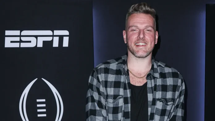 Pat McAfee at an event Pat McAfee at an event.