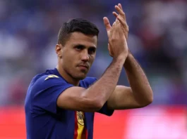 Rodri’s Barcelona benching raises fresh questions after PSG deliver a Champions League blow Rodri Hernandez on the football field.