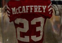 Christian McCaffrey Jersey at the Pro Football Hall of Fame