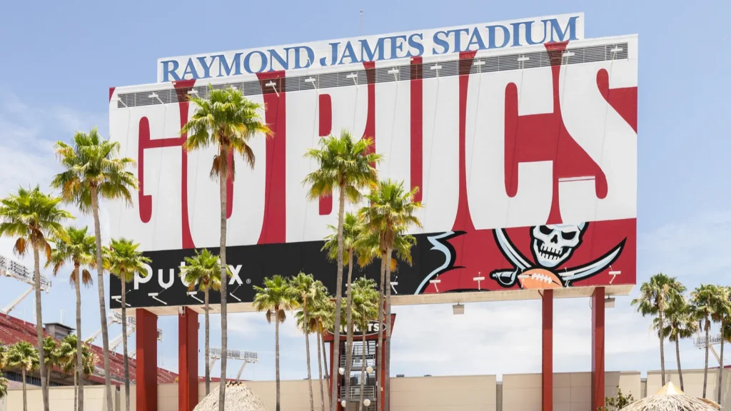 aymond James Stadium in Tampa Florida home of the Tampa Bay Buccaneers